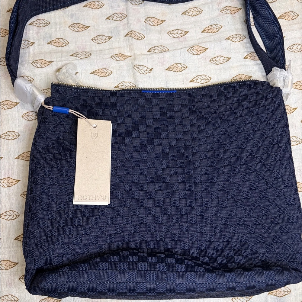 Rothy's Nautical Navy The Mini Zip Bucket